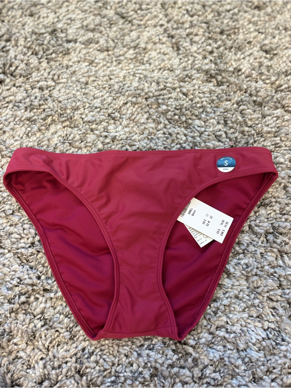 Small Wine Red Hollister Bikini  Bottom